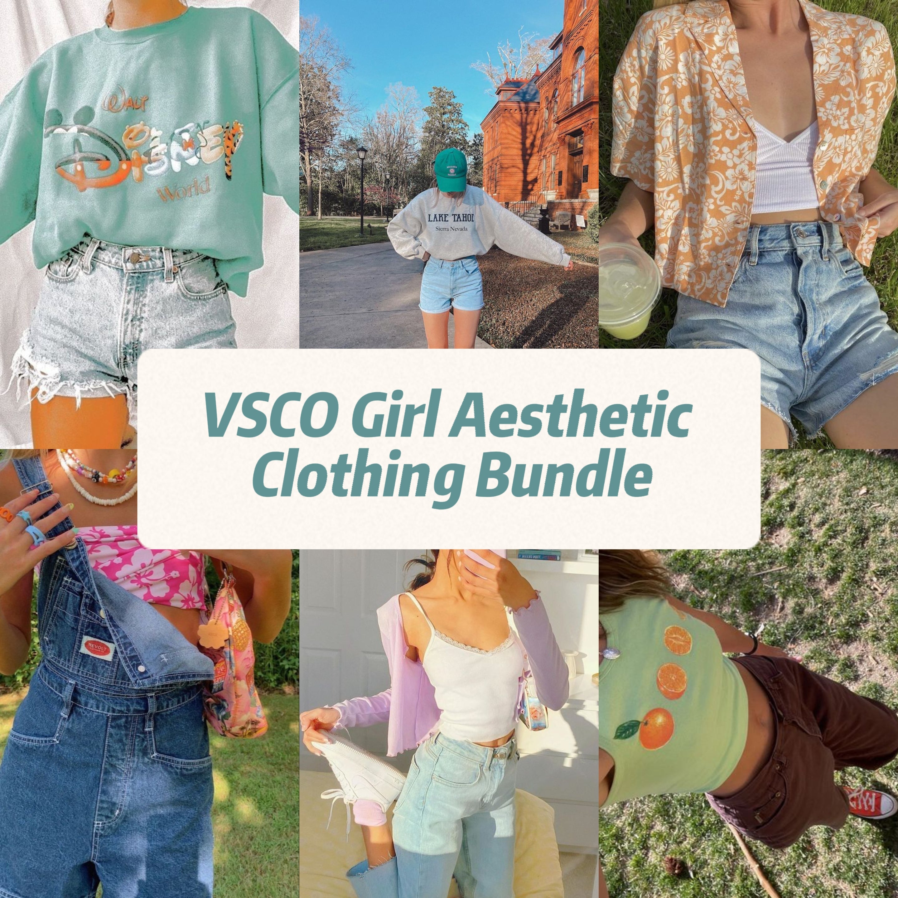 VSCO Girl Aesthetic Clothing Bundle