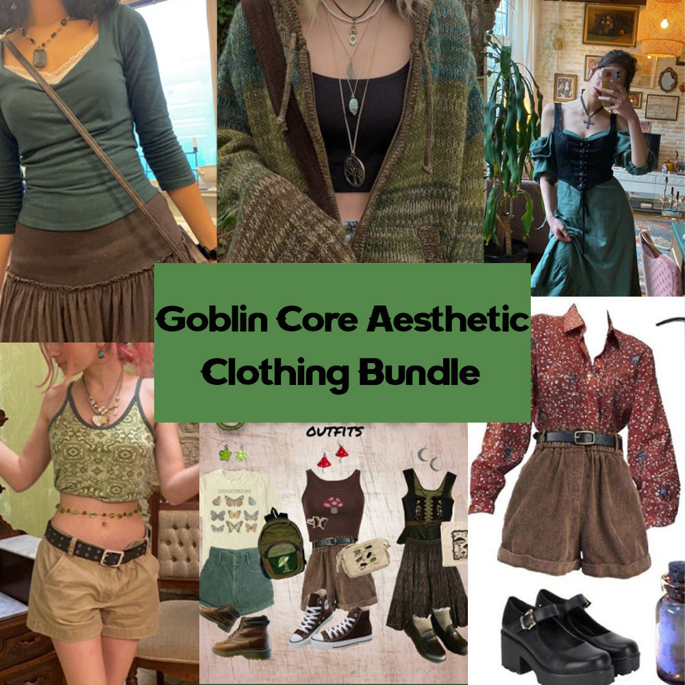 Goblin Core Aesthetic Clothing Bundle | Rainbow Aestheitc