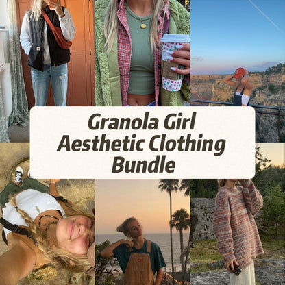 Granola Girl Aesthetic Clothing Bundle | Rainbow Aesthetic