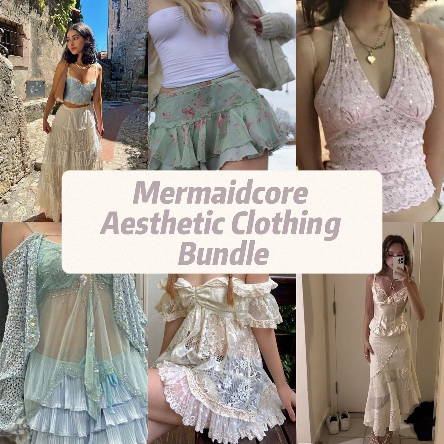 Mermaidcore Aesthetic Clothing Bundle | Rainbow Aesthetic