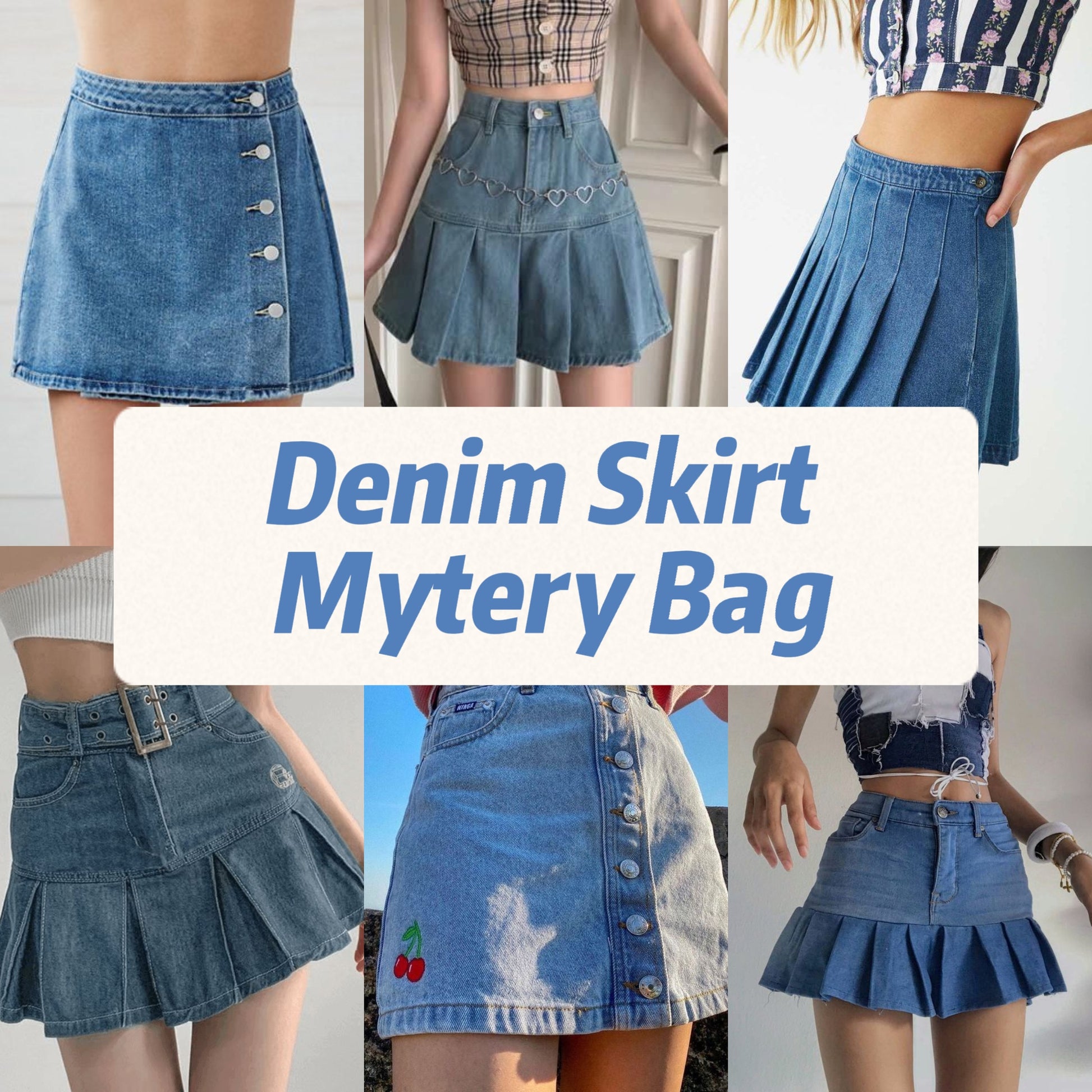 Denim Skirt Mystery Bag | Rainbow Aesthetic