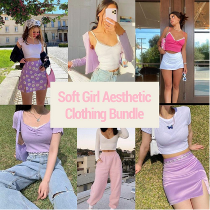 Soft Girl Aesthetic Clothing Bundle | Rainbow Aesthetic