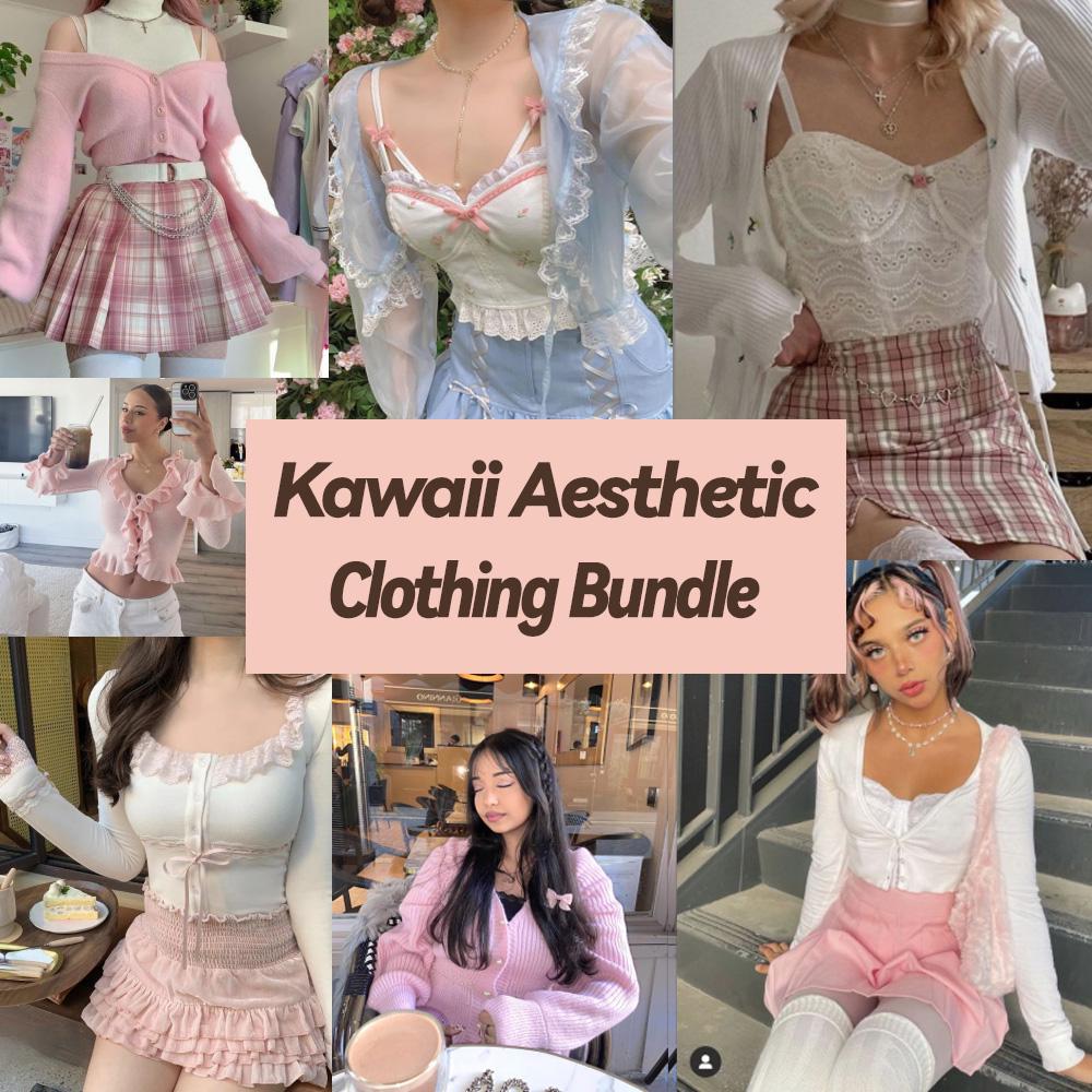 Kawaii Aesthetic Clothing Bundle | Rainbow Aesthetic