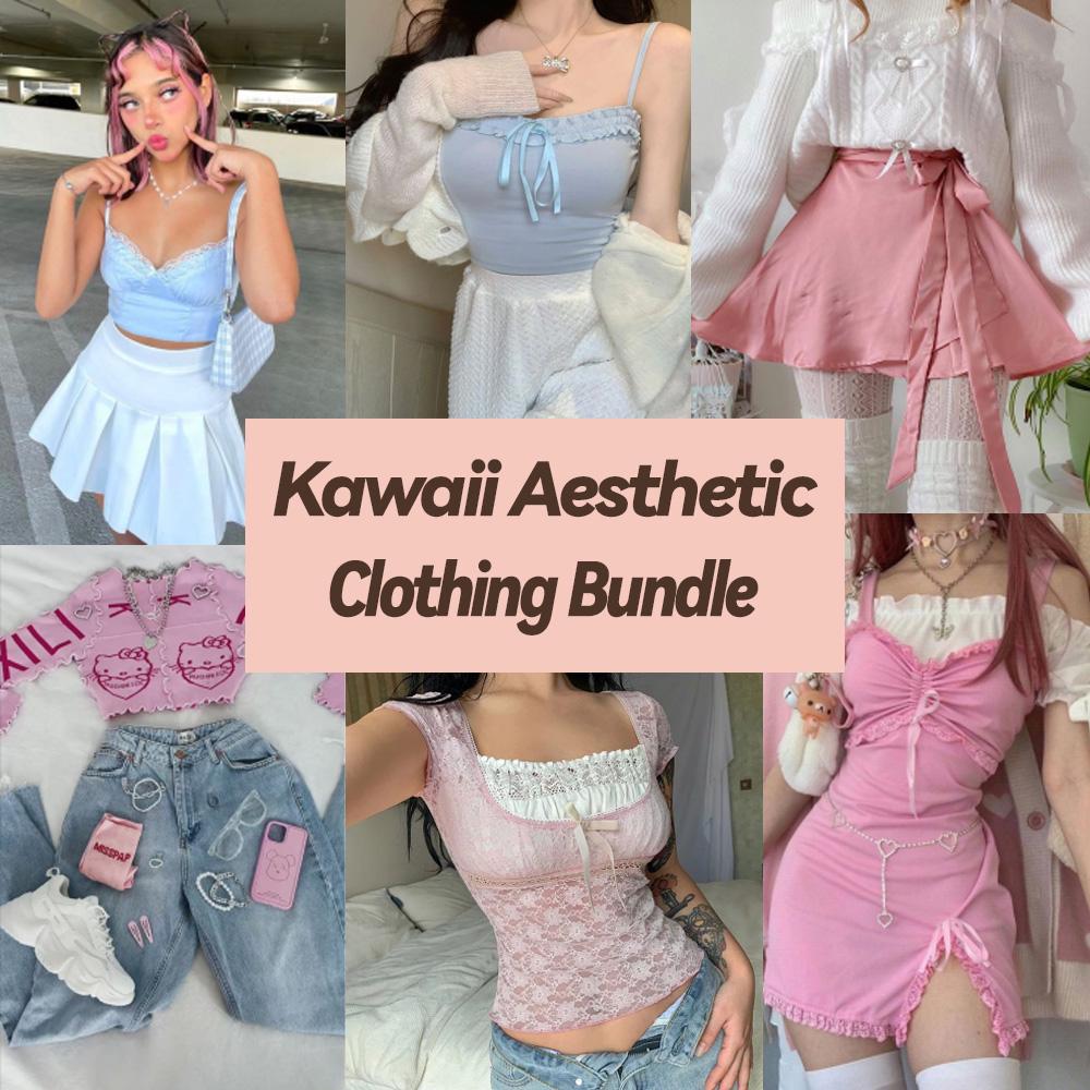 Kawaii Aesthetic Clothing Bundle | Rainbow Aesthetic