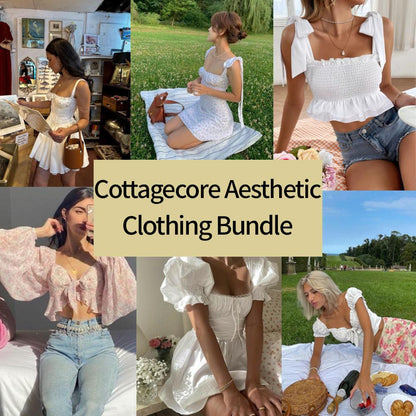 Cottagecore Aesthetic Clothing Bundle | Rainbow Aesthetic
