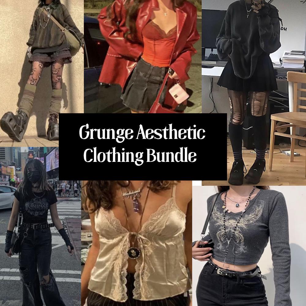 Grunge Aesthetic Clothing Bundle | Rainbow Aesthetic