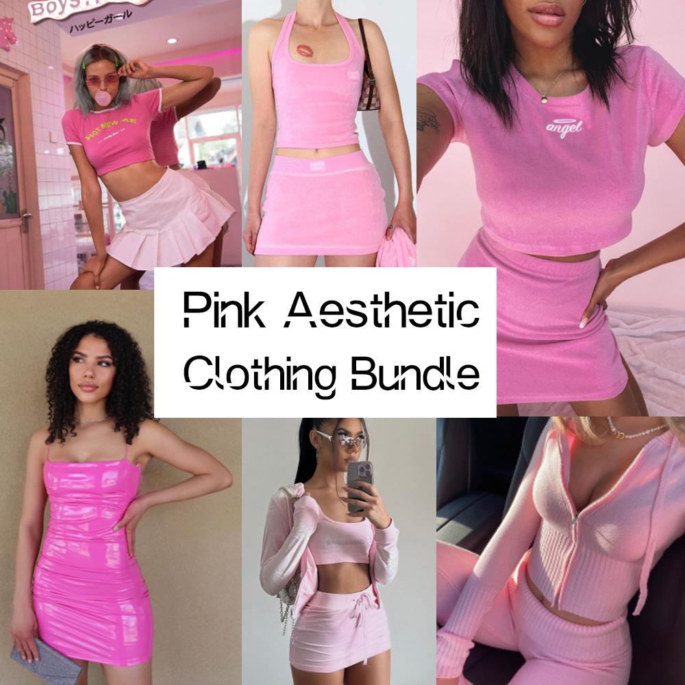 Pink Aesthetic Clothing Bundle | Rainbow Aesthetic