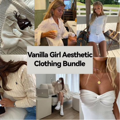 Vanilla Girl Aesthetic Clothing Bundle | Rainbow Aesthetic