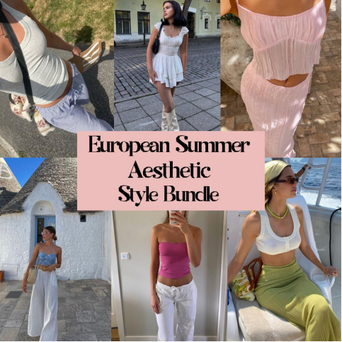 European Summer Aesthetic Style Bundle | Rainbow Aesthetic
