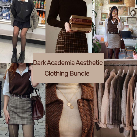 Dark Academia Aesthetic Clothing Bundle